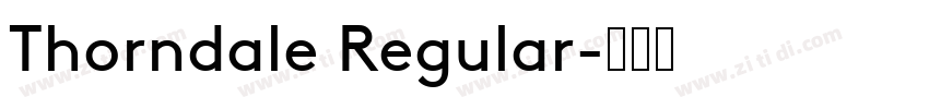 Thorndale Regular字体转换